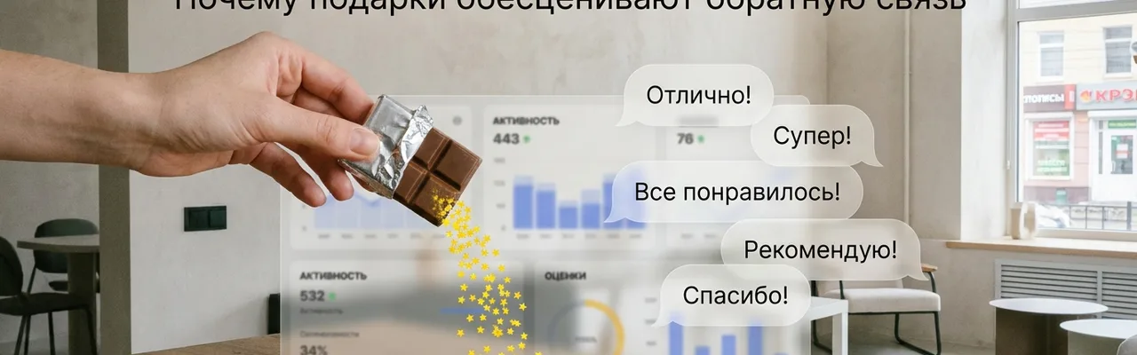 Сбор отзывов на мероприятия: почему подарок за отзыв не работает